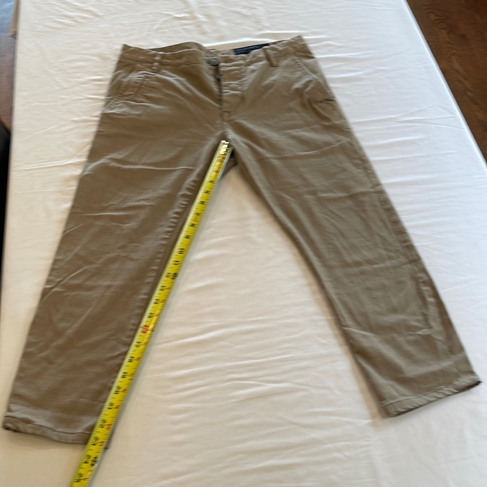 Allsaints pipe fit men’s chino in khaki color.  Size 30W